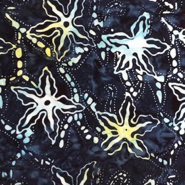 BLUE - Ocean Floor - Batikstoff aus Indonesien